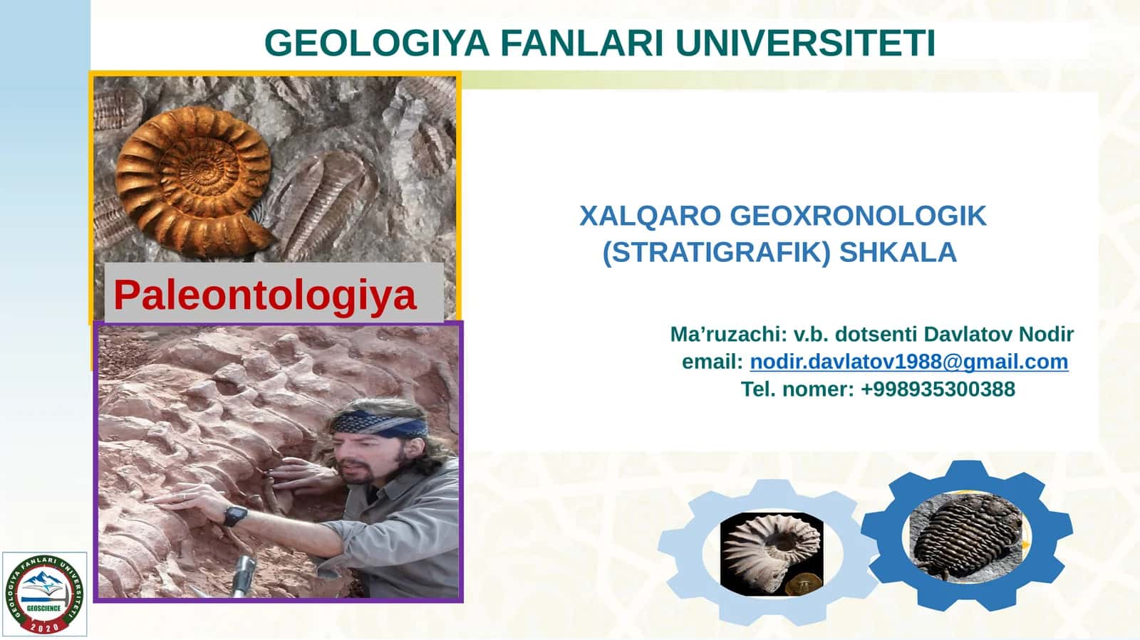 XALQARO GEOXRONOLOGIK (STRATIGRAFIK) SHKALA 1
