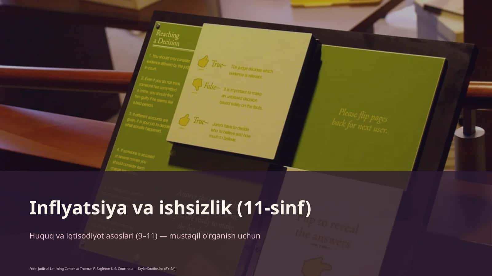 Inflyatsiya va ishsizlik (11-sinf) 1