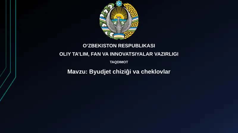 Byudjetchiziĝivacheklovlar 1