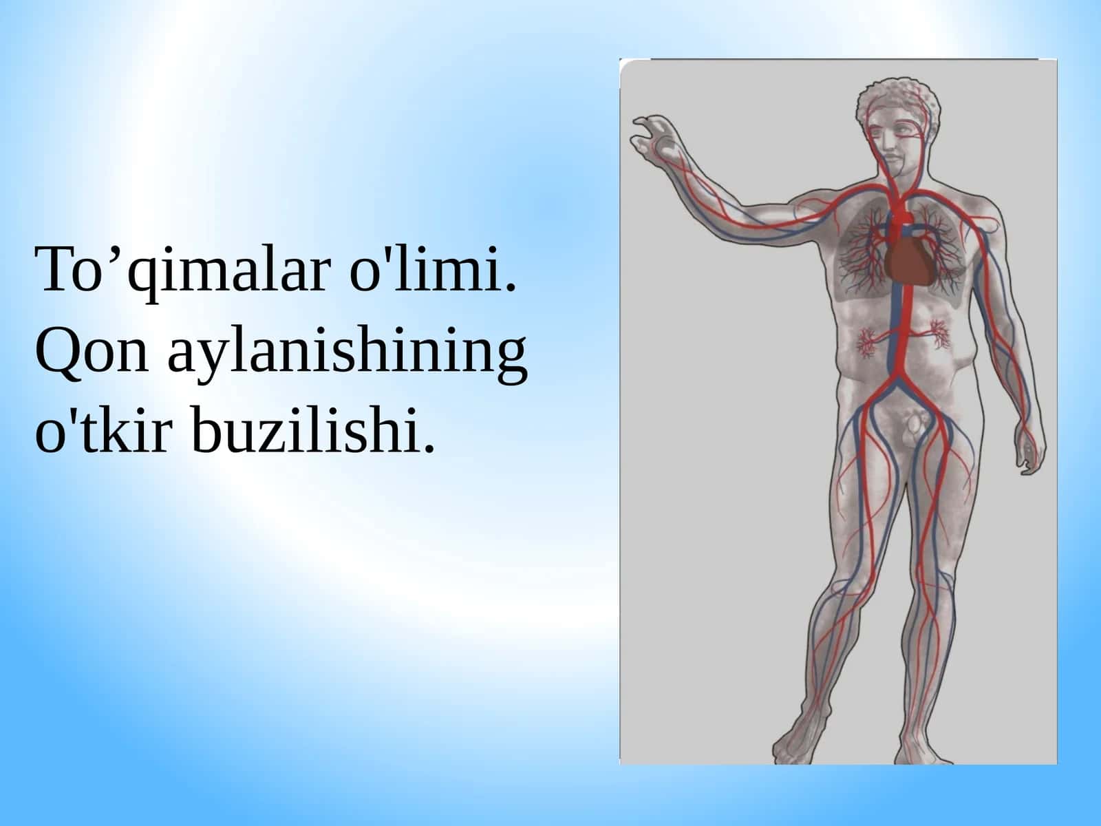 To'qimalar o'limi. Qon aylanishining o'tkir buzilishi 1