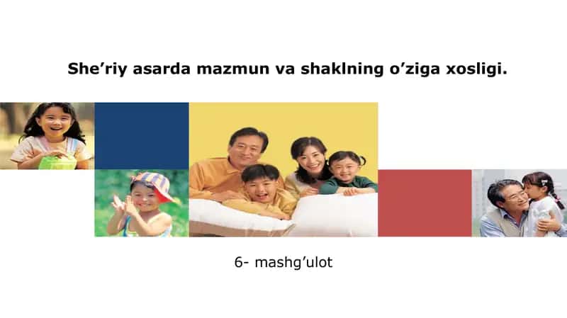 She’riy asarda mazmun va shaklning o’ziga xosligi 1