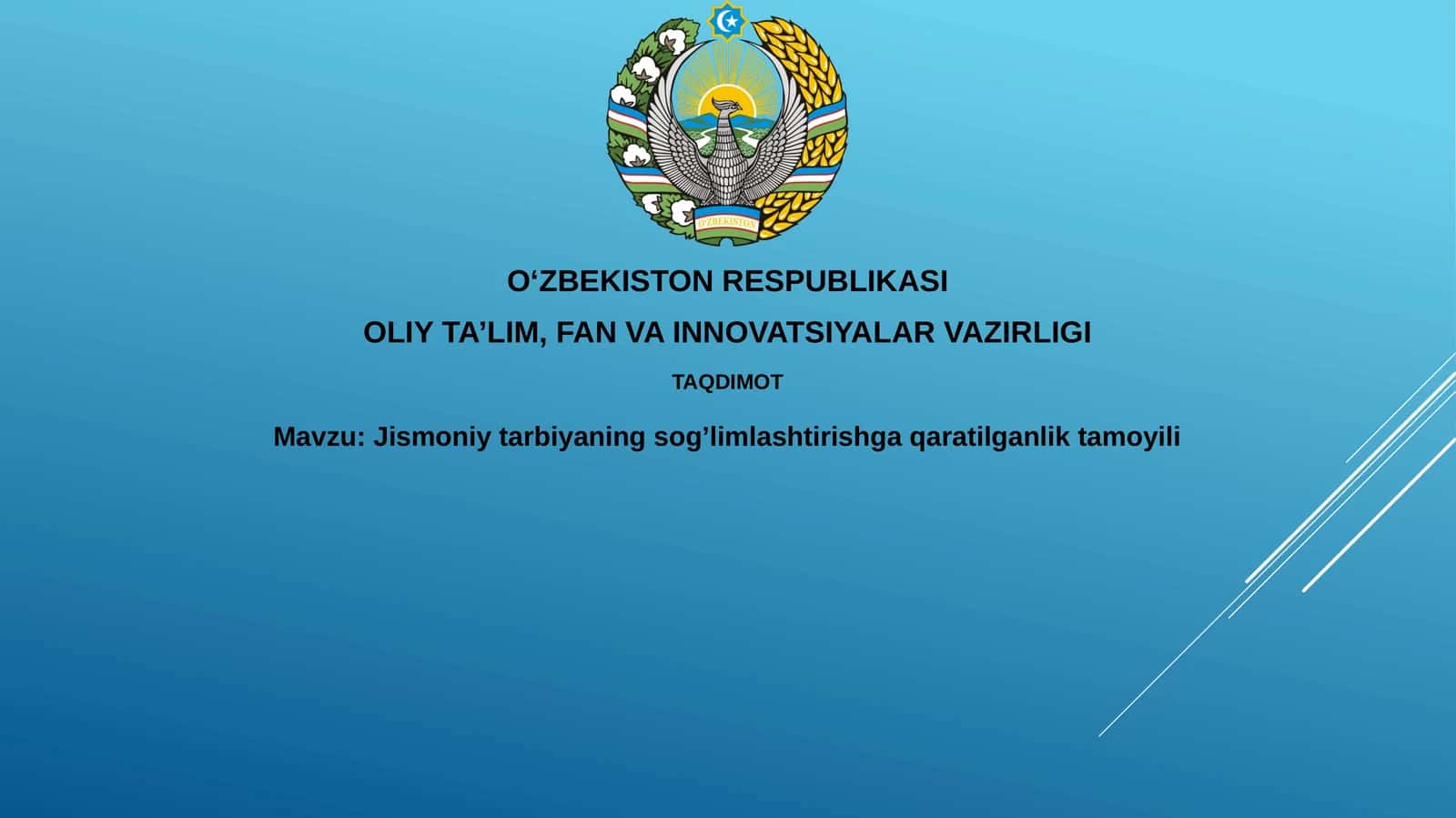 Jismoniy tarbiyaning sog'lomlashtirishga qaratilganlik tamoyili 1
