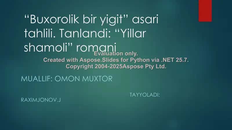 Buxorolik bir yigit 1