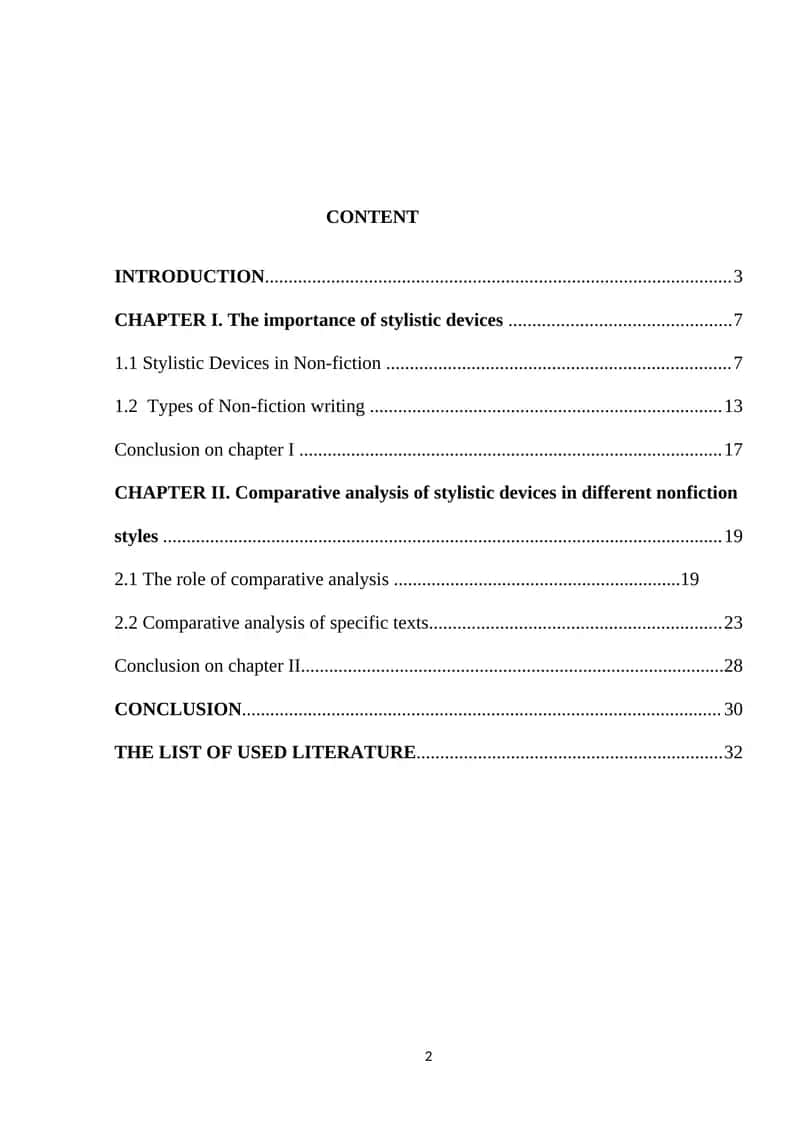 Comparative analysis of stylistic devices in different nonfiction styles 1