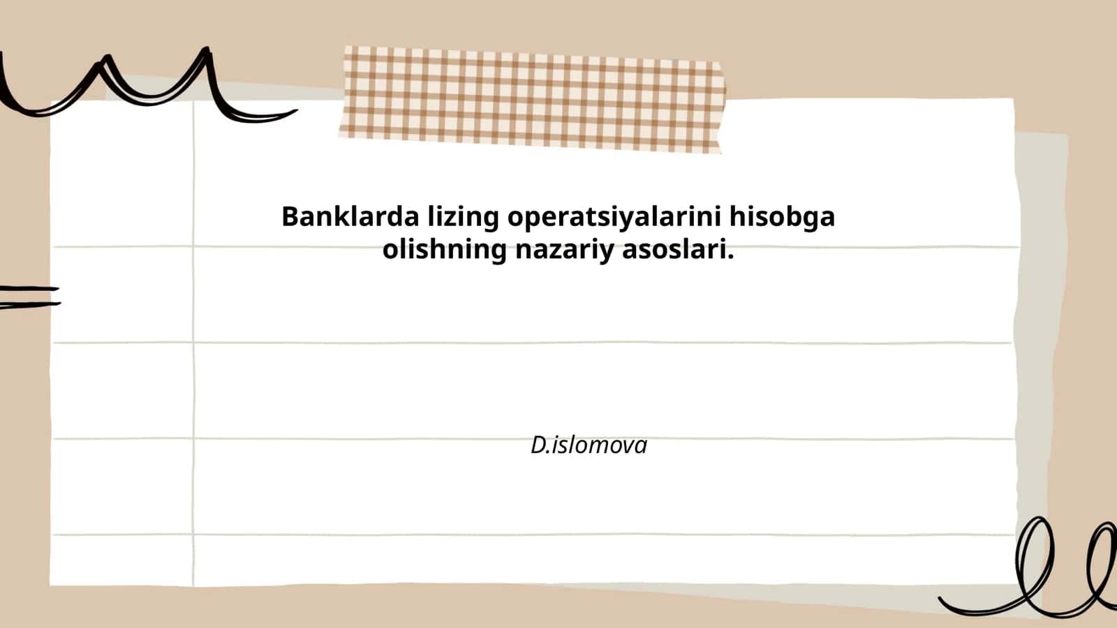Banklarda lizing operatsiyalarini hisobga olishning nazariy asoslari 1