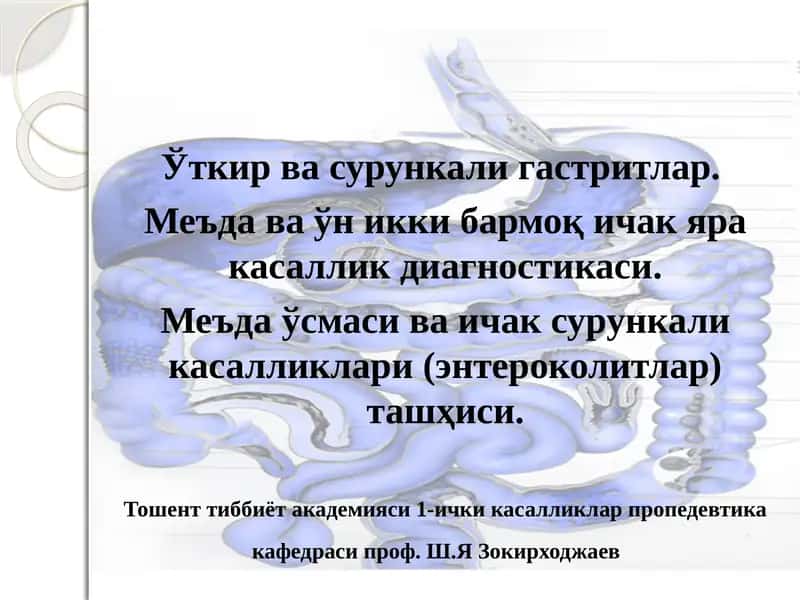 Гастритлар 1