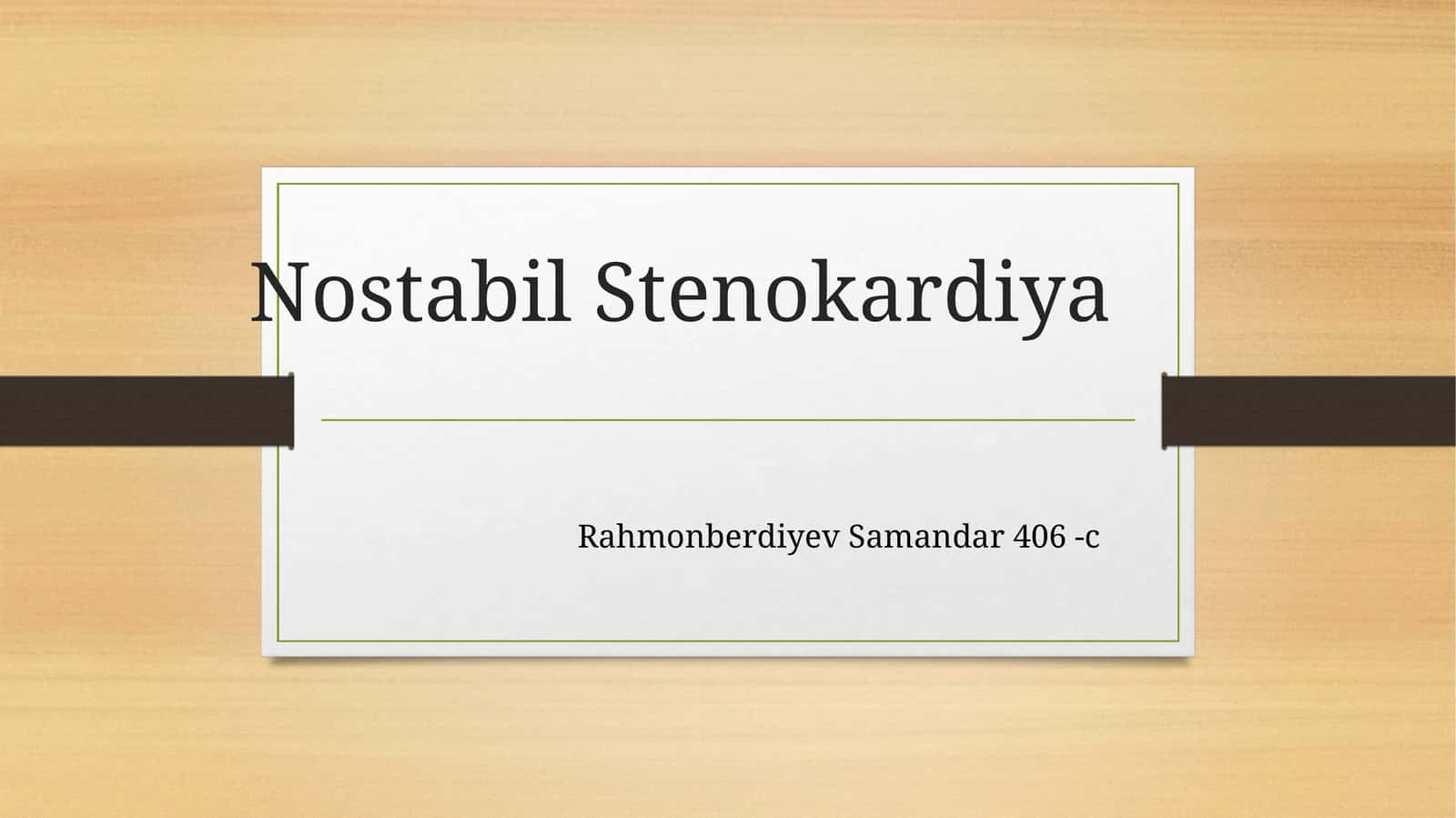 Stenokardiya 1