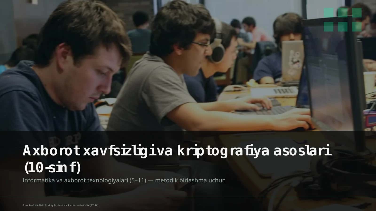 Axborot xavfsizligi va kriptografiya asoslari (10-sinf) 1