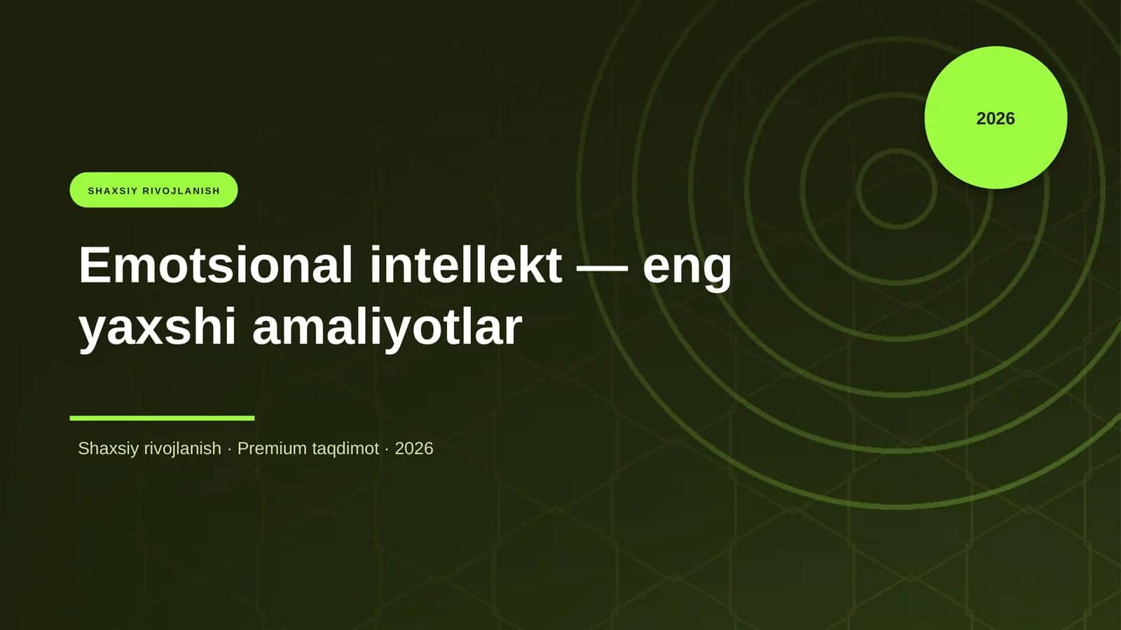 Emotsional intellekt — eng yaxshi amaliyotlar 1