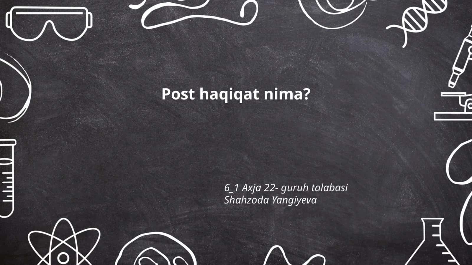 Post-Haqiqat 1