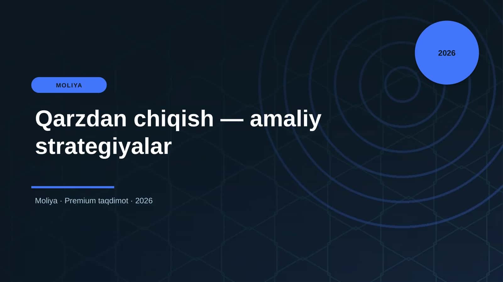 Qarzdan chiqish — amaliy strategiyalar 1