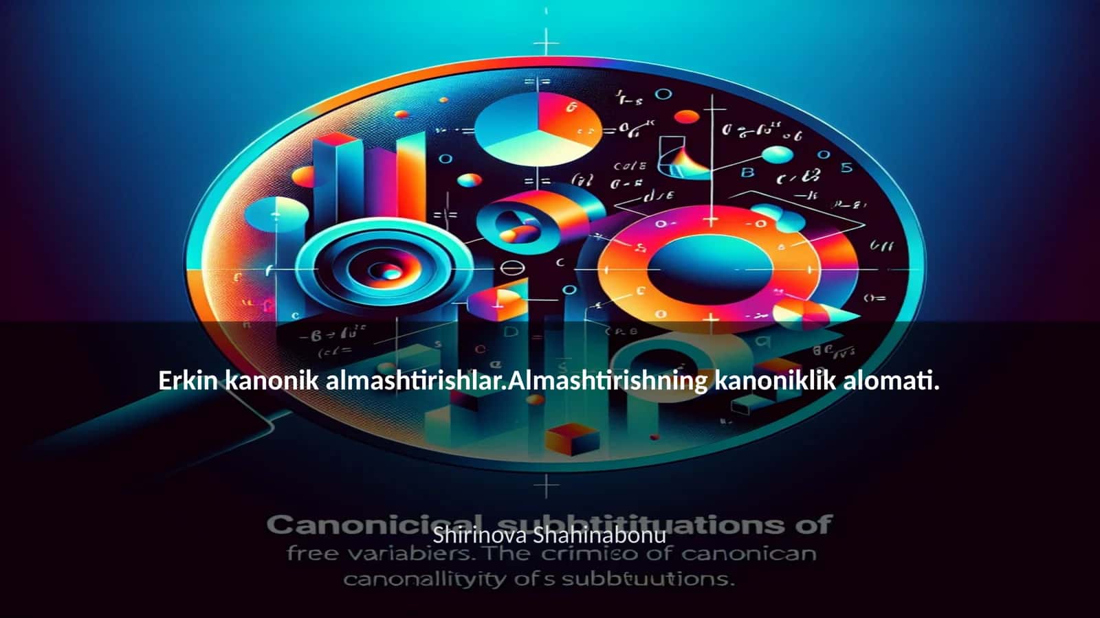 Erkin kanonik almashtirishlar 1