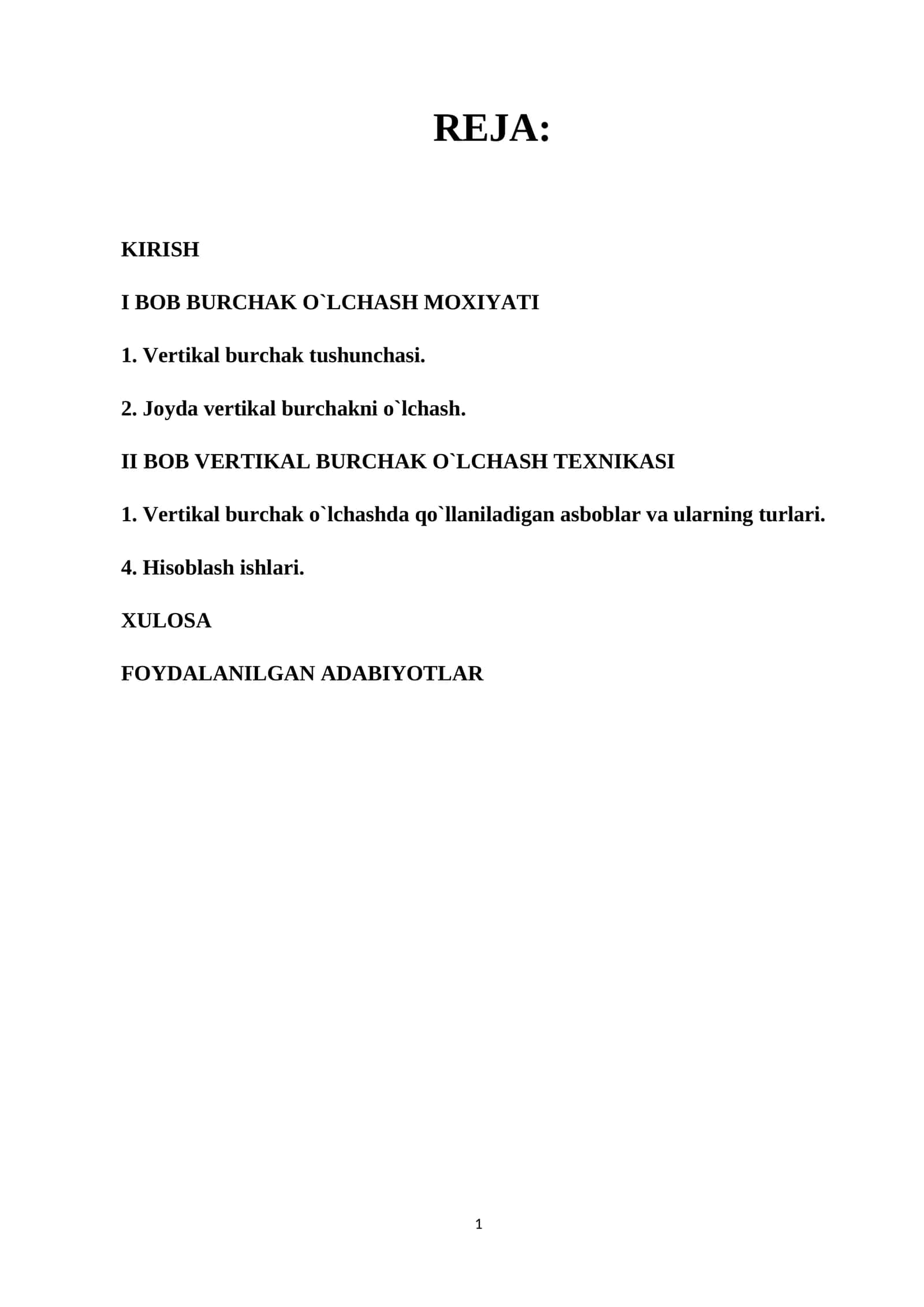BOB VERTIKAL BURCHAK O`LCHASH TEXNIKASI 1
