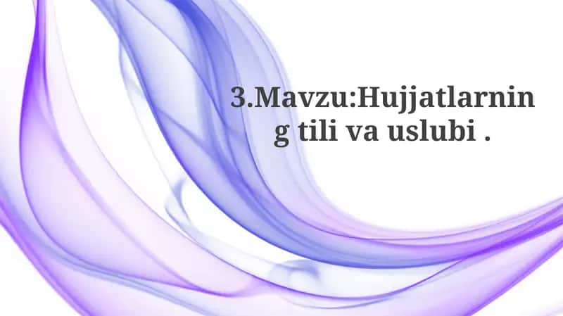Uslubiy Qo'llanmalari va Konventsiyalari 1