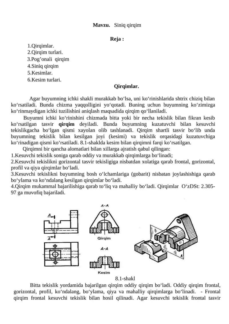 Siniq qirqim 1