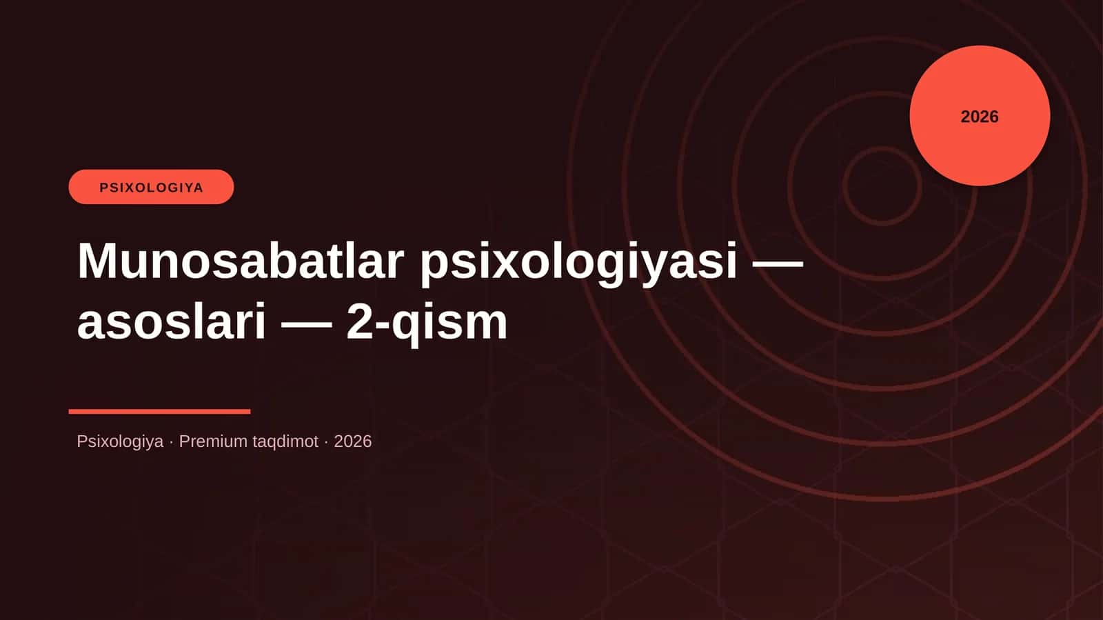 Munosabatlar psixologiyasi — asoslari — 2-qism 1