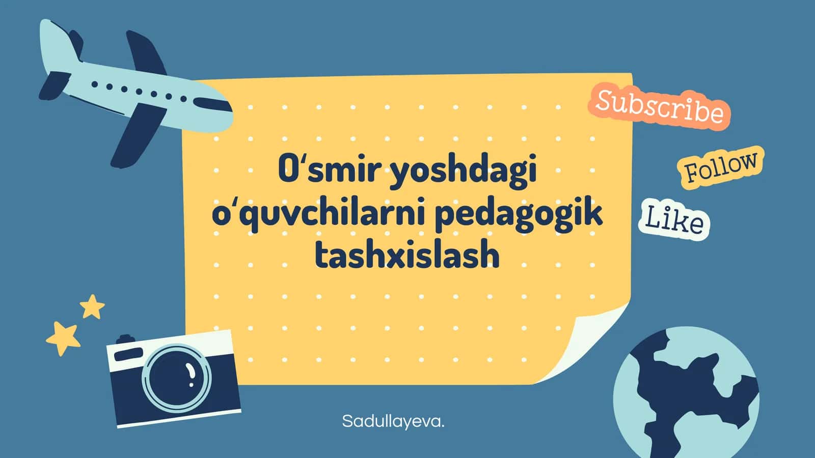Oʻsmir yoshdagi oʻquvchilarni pedagogik tashxislash 1