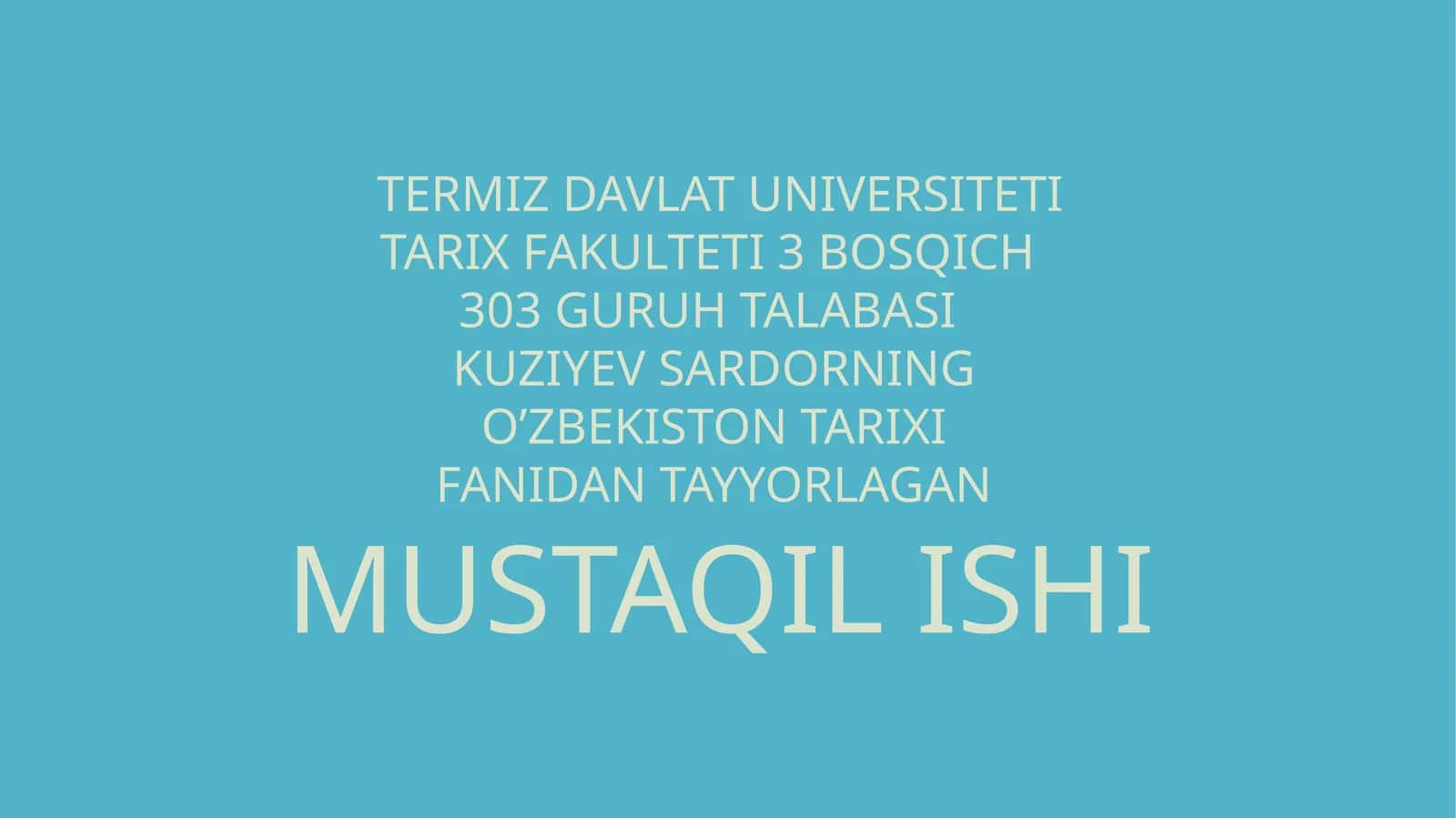 SHO'ROI ISLOMNING TUZILISHI VA UNING FAOLIYATI 1