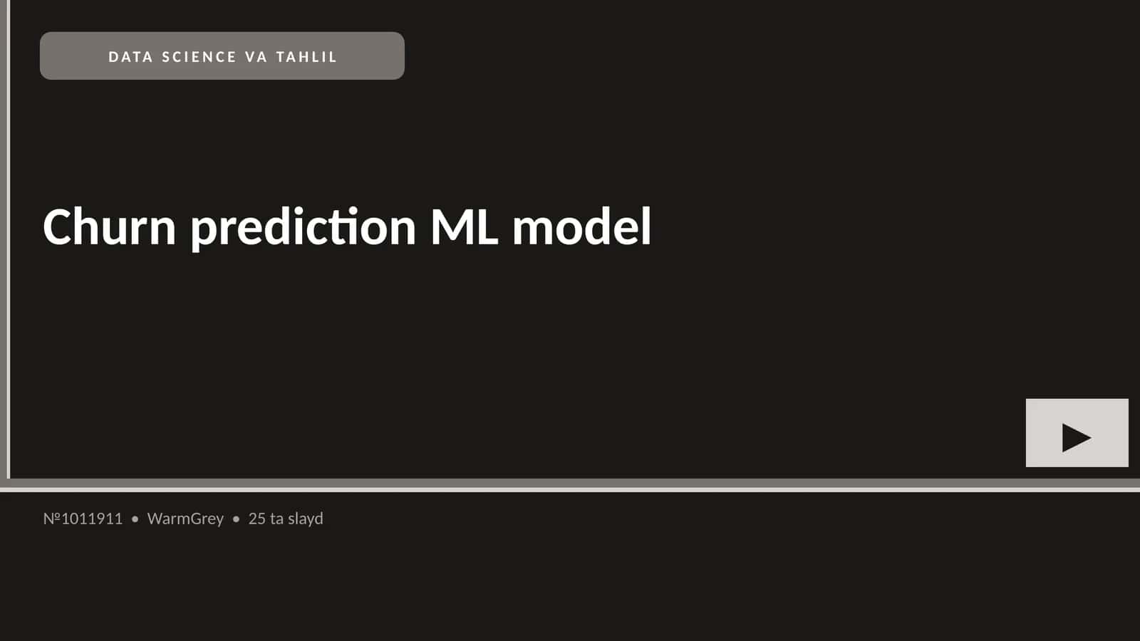 Churn prediction ML model 1