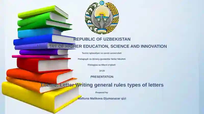 Letter Writing general rules types of letters