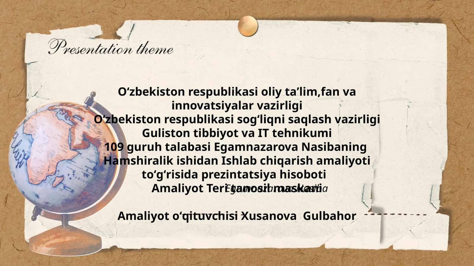 Amaliyot Teri tanosil maskani 1
