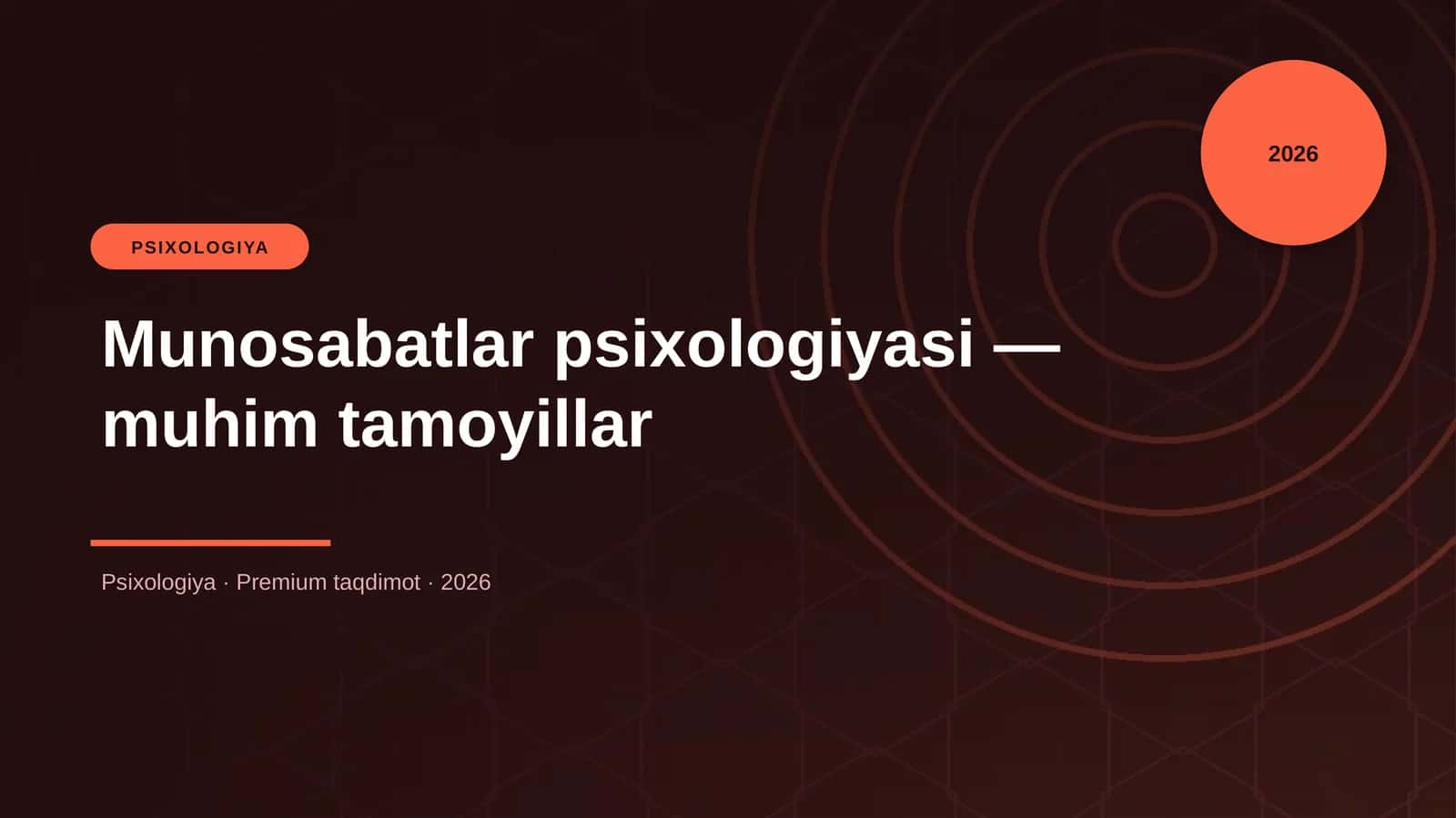 Munosabatlar psixologiyasi — muhim tamoyillar 1