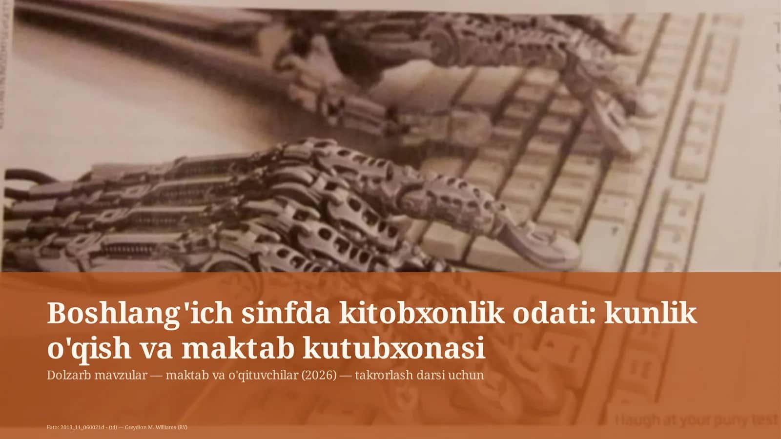 Dolzarb mavzular — maktab va o'qituvchilar (2026) — takrorlash darsi uchun 1