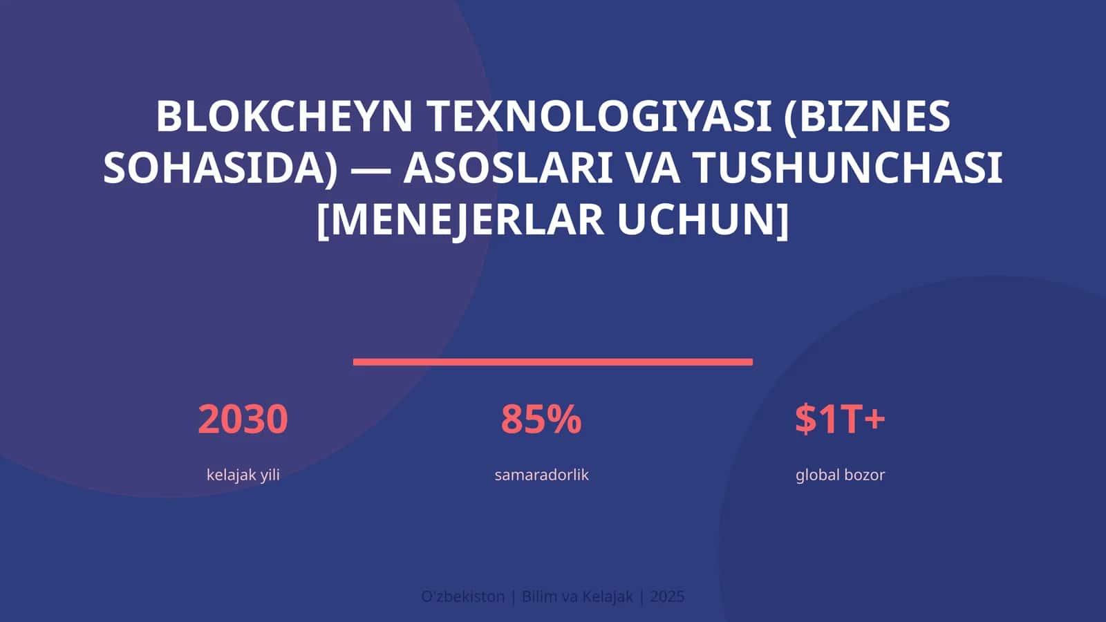 BLOKCHEYN TEXNOLOGIYASI (BIZNES SOHASIDA) — ASOSLARI VA TUSHUNCHASI [MENEJERLAR UCHUN] 1