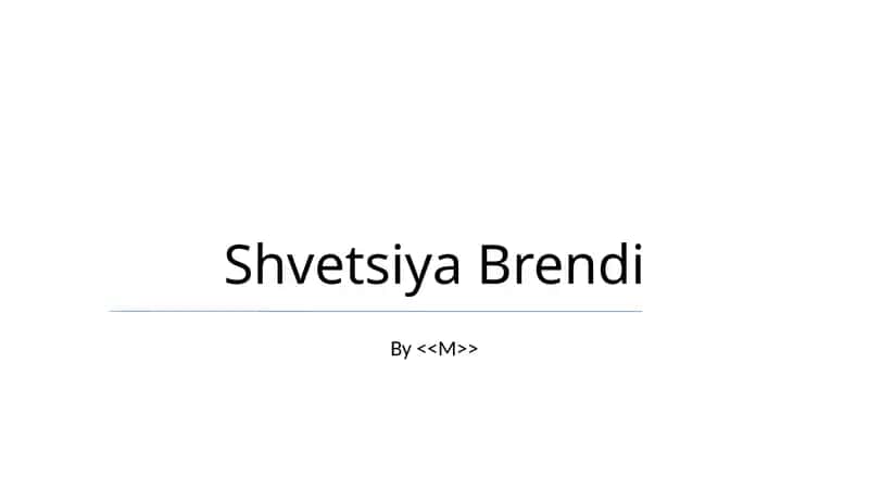 Shvetsiya Brendi 1