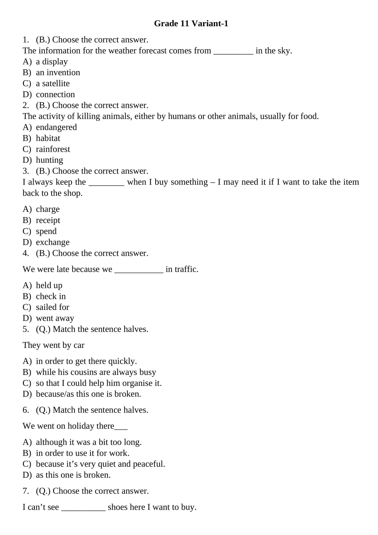 Grade 11 Variant-1 1
