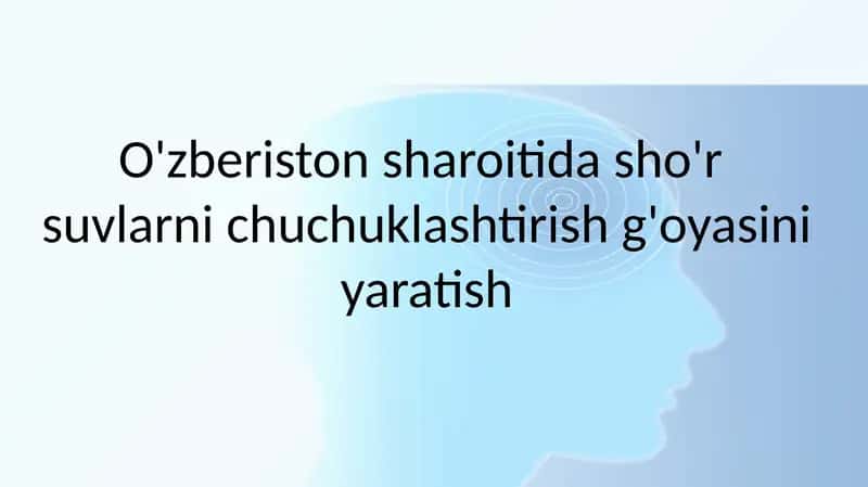 O'zberistonsharoitidasho'r suvlar 1