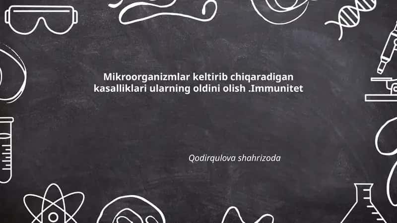 Mikroorganizmlar keltirib chiqaradigan kasalliklar 1