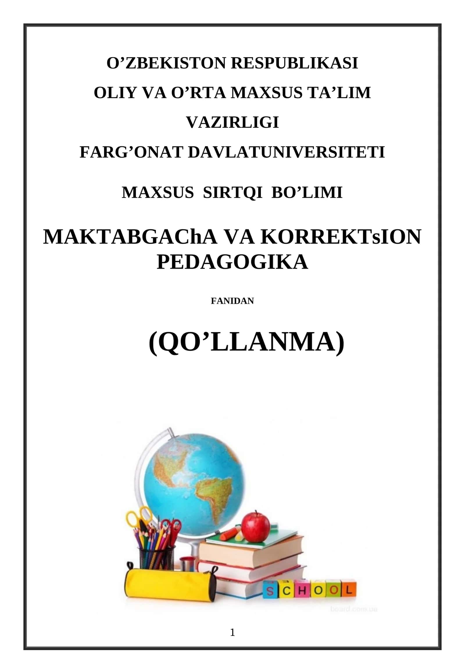 Ta'lim to'g'risida Qonun 1