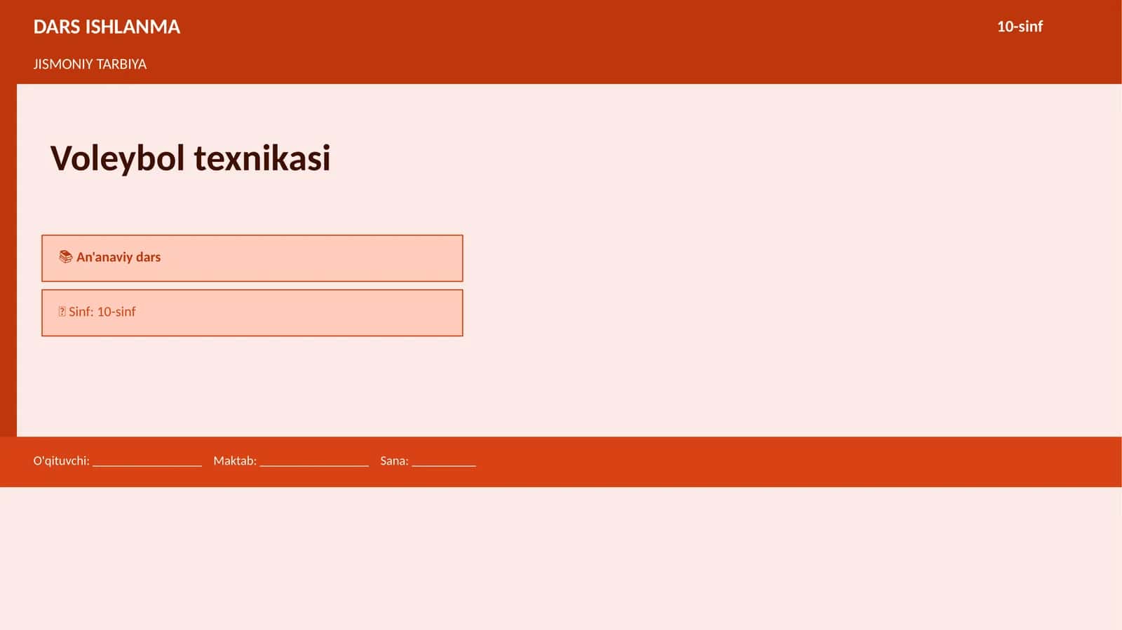Voleybol texnikasi 1