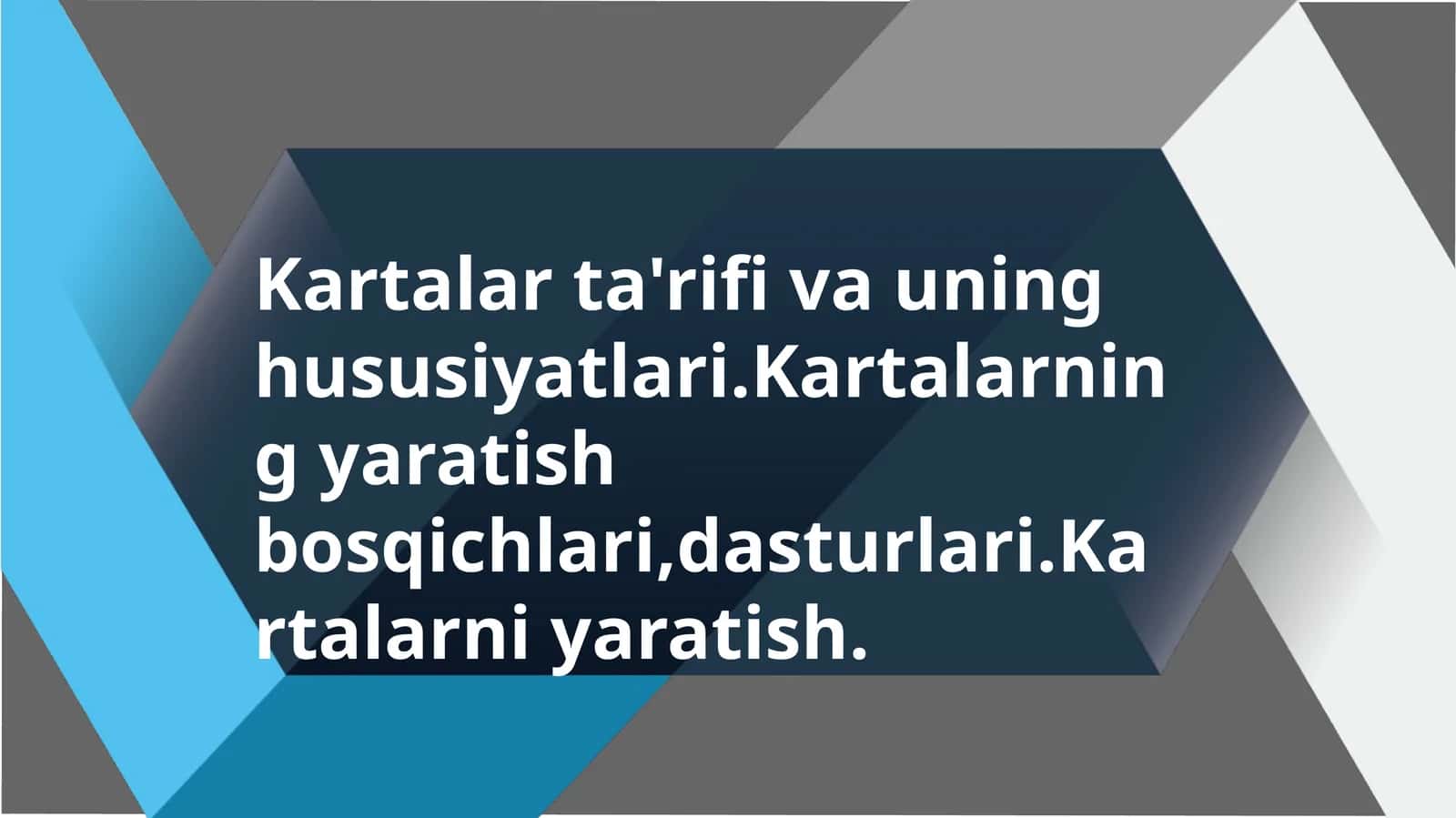 karta tarifi va uning xususiyatlari 1