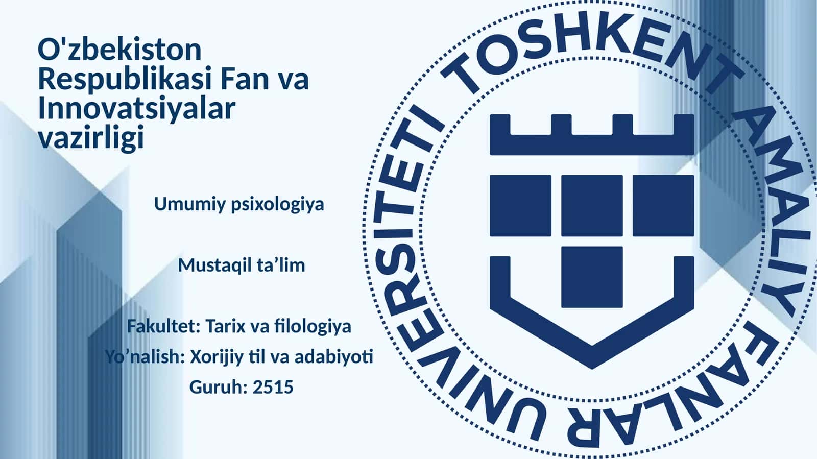Chet el psixologiyasidashaxs nazariyalari 1