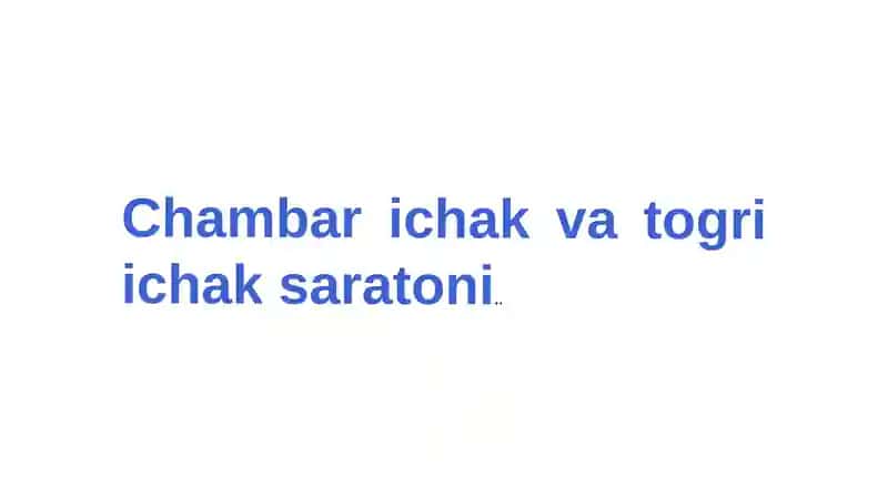Chambar ichak va togri ichak saratoni 1