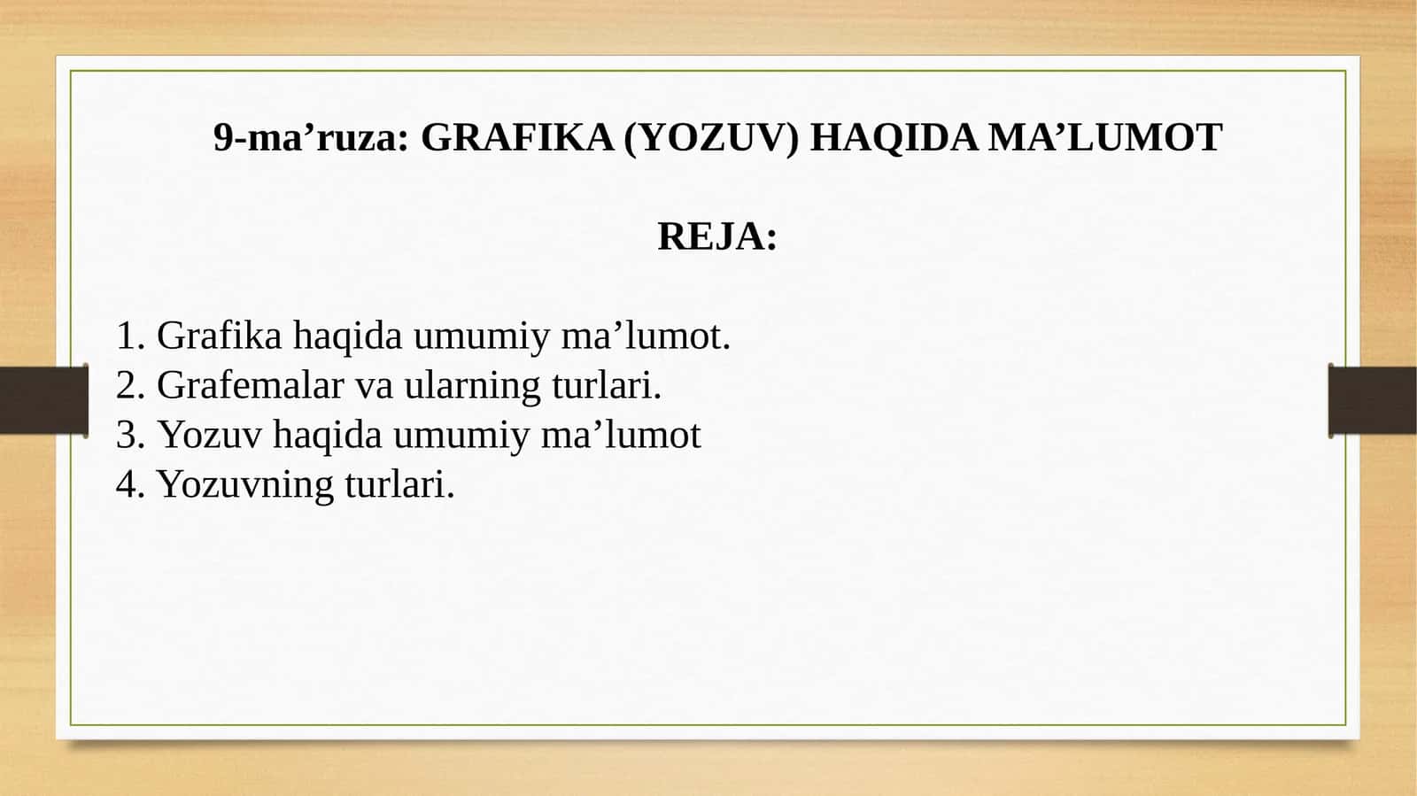 GRAFIKA (YOZUV) HAQIDA MA’LUMOT 1