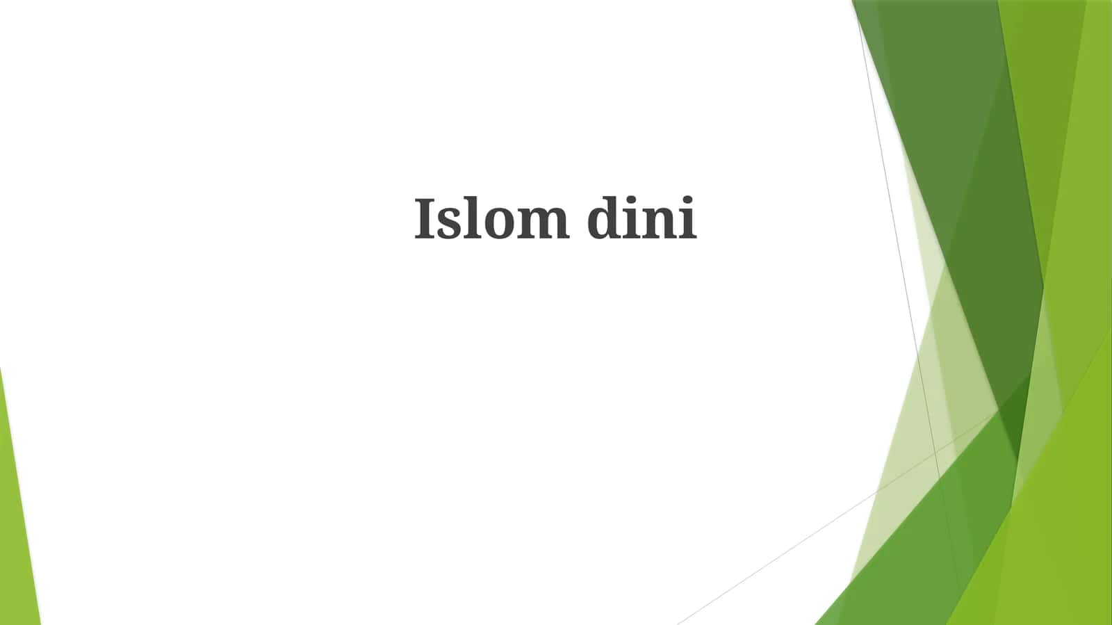 Islomdini 1