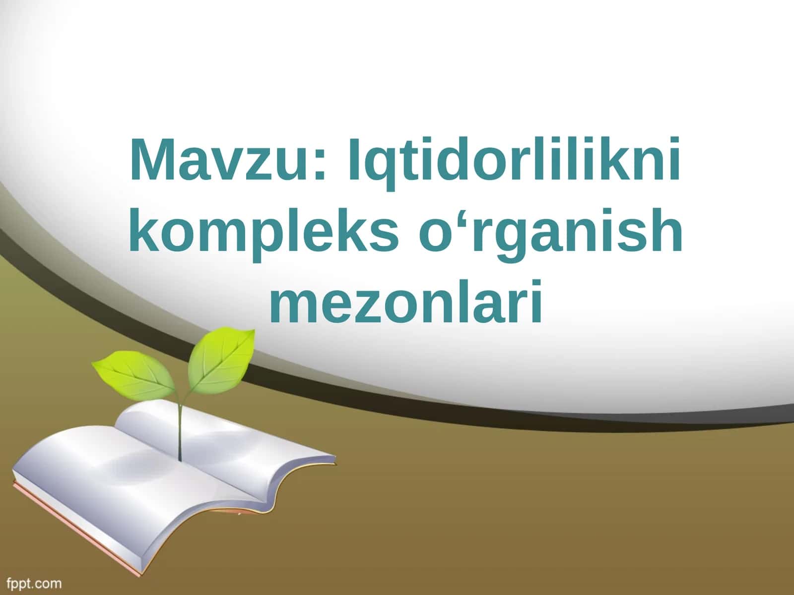 Iqtidorlilikni kompleks o‘rganish mezonlari 1