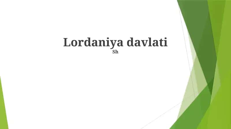 Lordaniya davlati 1