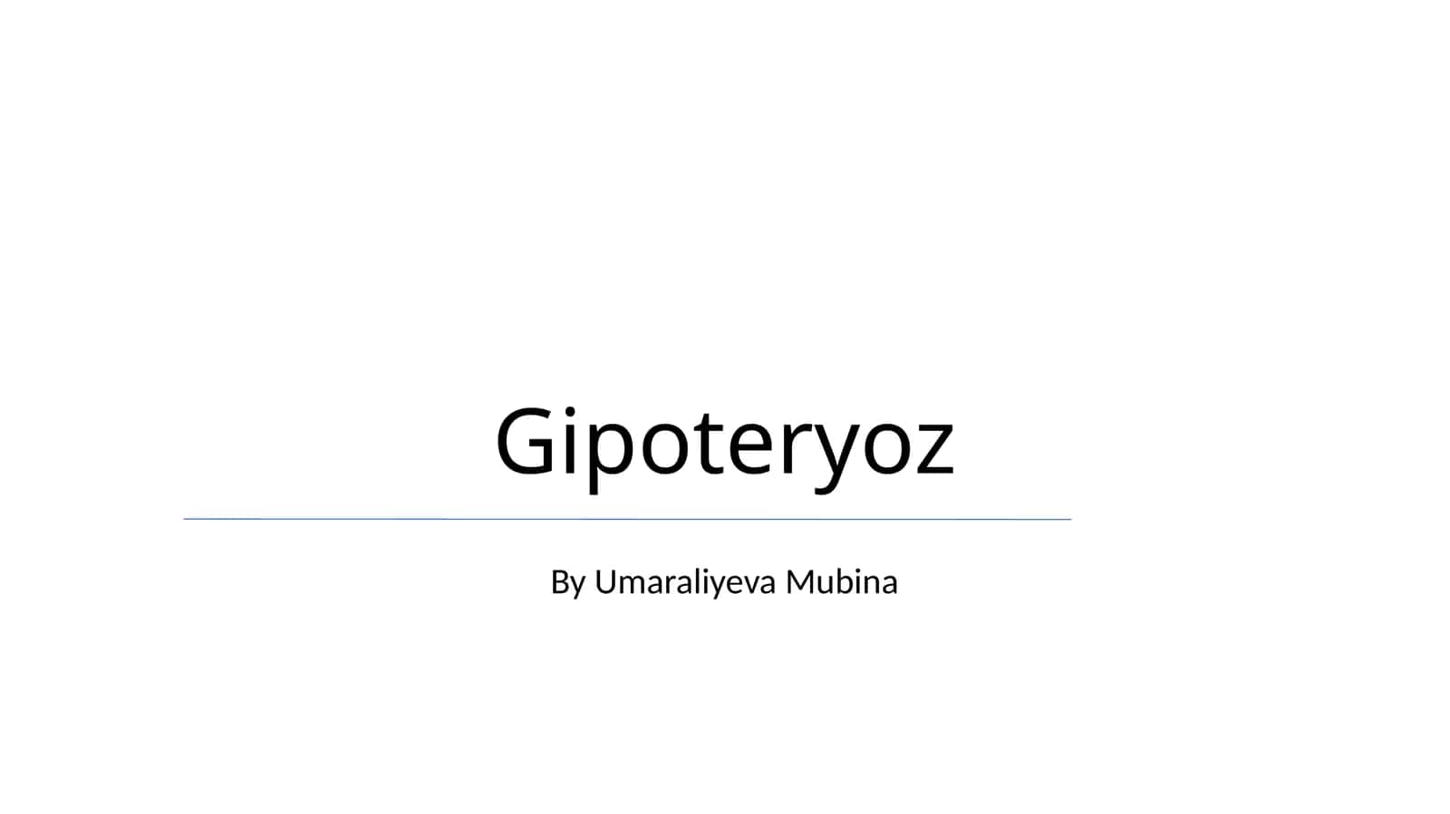 Gipoteryoz 1
