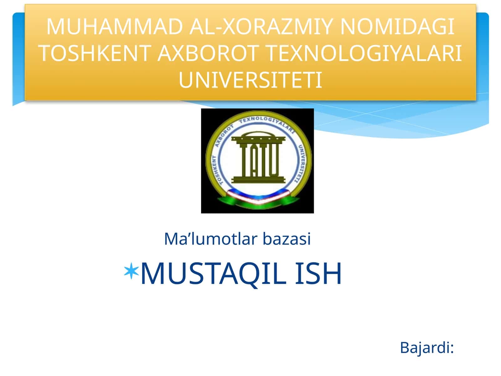 Ma’lumotlarbazasi 1