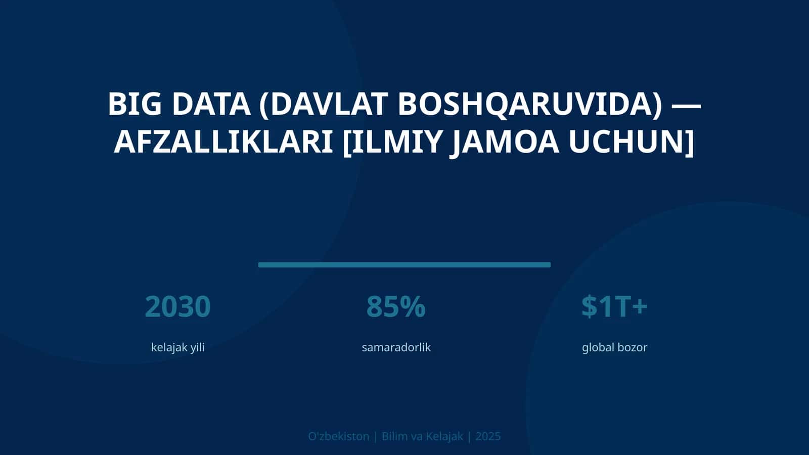 Big Data (davlat boshqaruvida) — afzalliklari [ilmiy jamoa uchun] 1