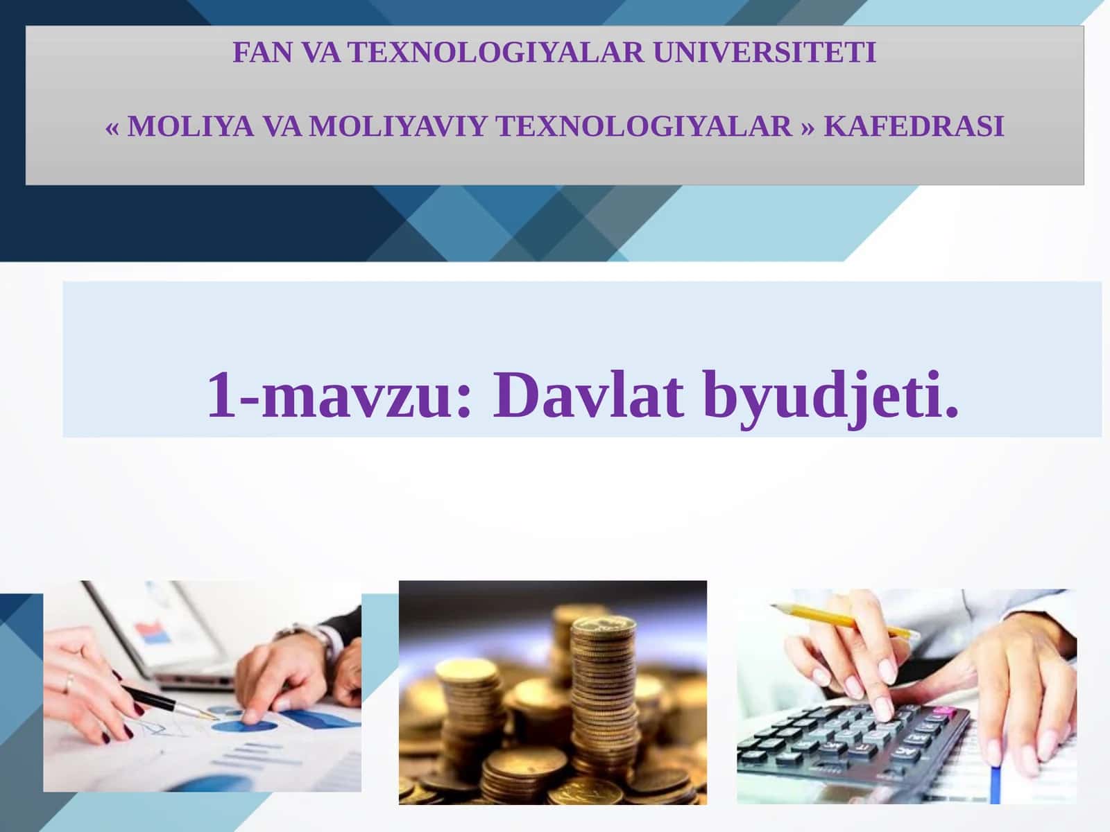 Davlat byudjeti 1