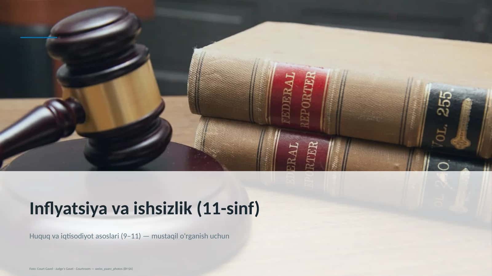 Inflyatsiya va ishsizlik (11-sinf) 1