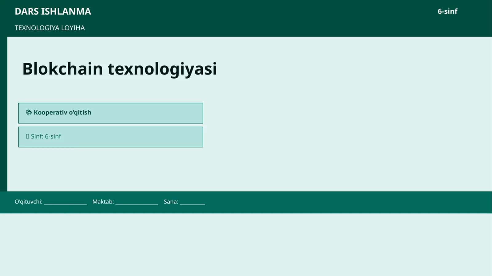 TEXNOLOGIYA LOYIHA Blokchain texnologiyasi 1