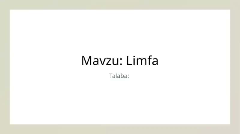 Limfa 1