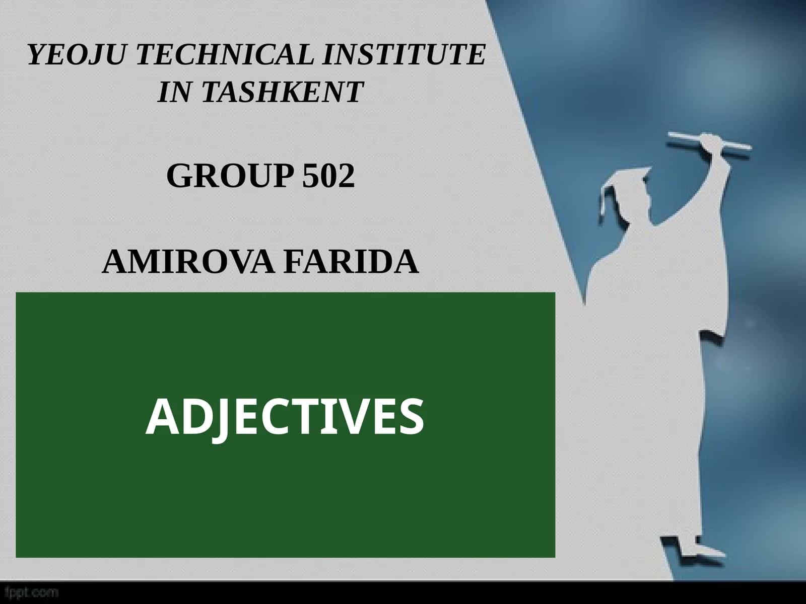ADJECTIVES 1