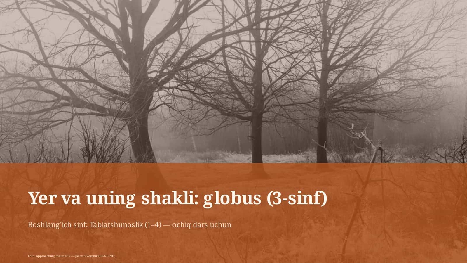 Yer va uning shakli: globus (3-sinf) 1